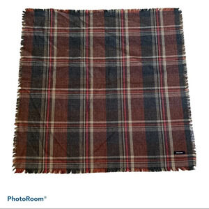 Midopa checkered print fall  winter blanket scarf